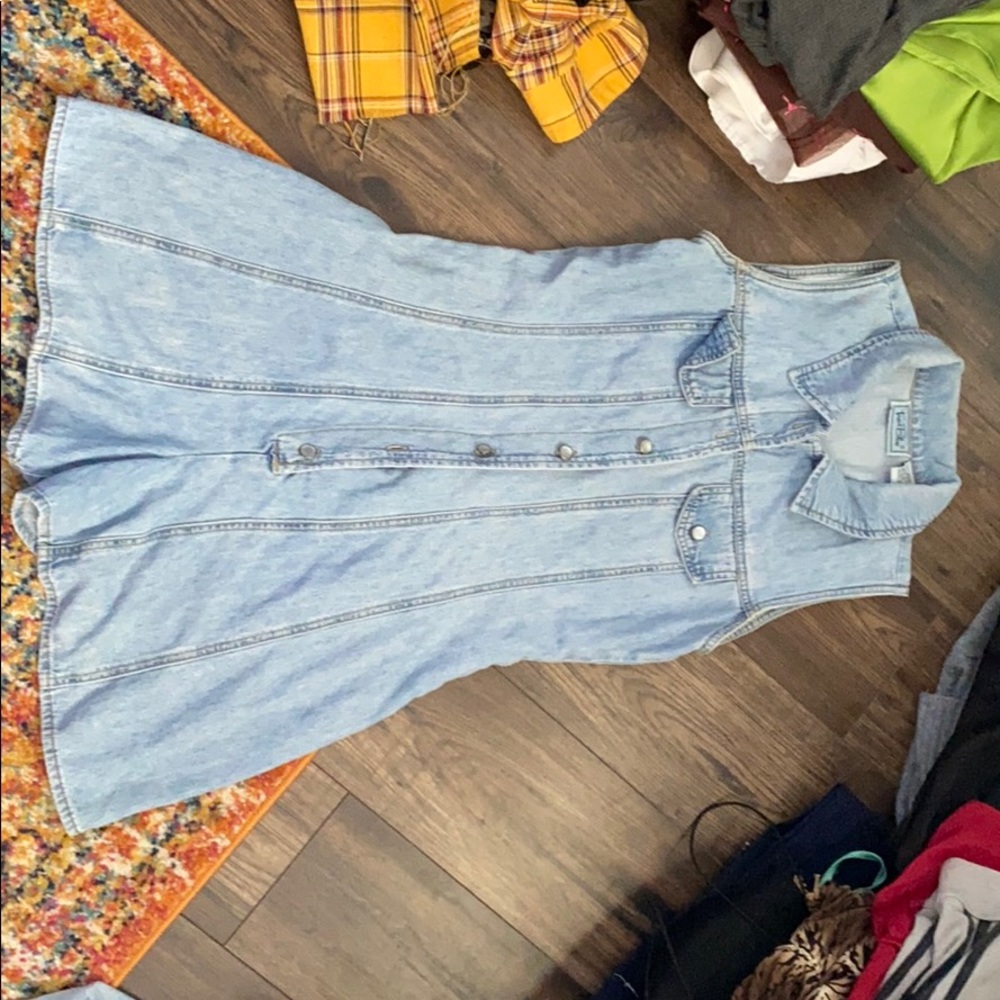 Jean short romper